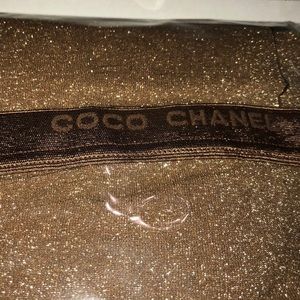 GOLD GLITTER CHANEL STOCKINGS